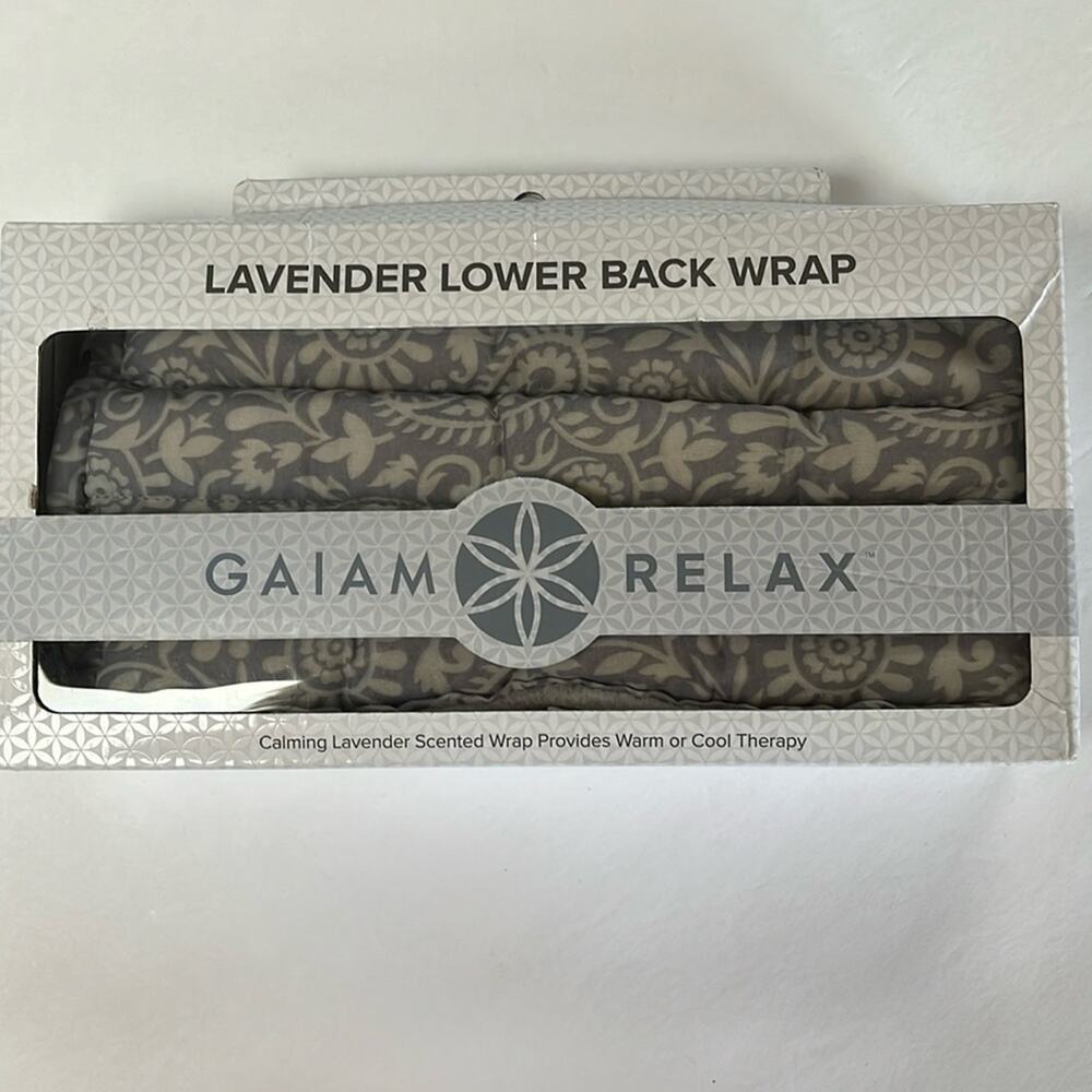 Gaiam Relax Lavender Lower Back Wrap Scented Wrap for Warm or Cool Therapy